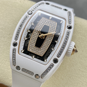 Hot-selling custom RM07-01 Billionaire Ticket Edition <b>black</b> onyx dial full diamond bezel business men's mechanical <b>watch</b> - Product Image 3