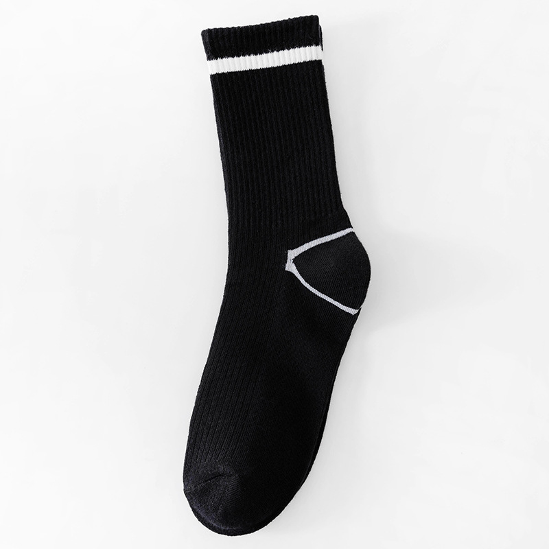 Black luokou white strip