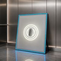 Pièces d'ascenseur : Plafonnier LED panoramique moulé intégralement, édition ciel étoilé, design moderne pour villa et appartement