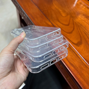 Custodia Trasparente in Silicone per <span class=keywords><strong>iPhone</strong></span> AiR 17 15 Plus <span class=keywords><strong>13</strong></span> 12 <span class=keywords><strong>Mini</strong></span> 16e 16 Pro Max, <span class=keywords><strong>Cover</strong></span> per Cellulare in TPU Spesso - Product Image 4