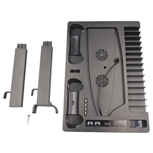 Giá Để Đĩa <span class=keywords><strong>Cd</strong></span> Trò Chơi PS5 Đế Sạc Đèn Led Bảng Điều Khiển Trạm Quạt Làm Mát Cho Bộ Điều Khiển PS5 Không Dây - Product Image 2
