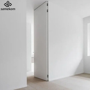 <span class=keywords><strong>Porte</strong></span> en <span class=keywords><strong>bois</strong></span> de pin rustique Samekom, <span class=keywords><strong>porte</strong></span> de <span class=keywords><strong>cabane</strong></span> classique à bord biseauté - Product Image 5