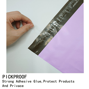 Custom Logo Printed Self-adhesive <b>Water</b>-proof Recycled Purple for Courier Bags for Shoes & Fur Shipping - Product Image 2
