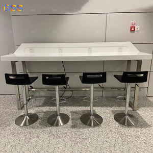 Modern <strong>Custom</strong> Airport Charging Desk Power <strong>Table</strong> Airport Furniture <strong>Supplier</strong> Public <strong>Solid</strong> <strong>Surface</strong> Charging <strong>Table</strong> for Airport - Product Image 2