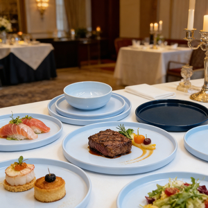 Assiettes de service en mélamine de qualité supérieure, robustes, 9/10,5 pouces, pour banquets - Product Image 3