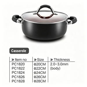 OEM/ODM - Juego de Ollas y Sartenes de Cocina de Inducción de Lujo y Alta Calidad, de Aleación de Aluminio Engrosada, Antiadherentes, Tipo <span class=keywords><strong>Tefal</strong></span> - Product Image 3