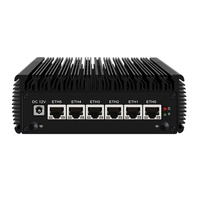 Mini Router Sin Ventilador de 2.5G, 6 Inte1 I225 J4125 Quad Core, 2*DDR4, OPNsense, PfSense, Firewall, Mini PC Barebone