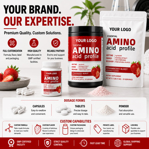Wholesale Amino Acid Supplement Manufacturer for Focus and Muscle Recovery Strawberry Flavor 270g Amino Acid Powder - Product Image 3