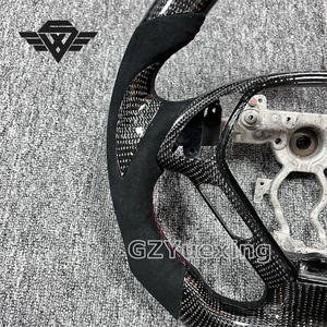 <span class=keywords><strong>Volant</strong></span> en cuir en fibre de carbone véritable personnalisé pour les modèles Infiniti G37 Q50 Q60 Q70 <span class=keywords><strong>G25</strong></span> G35 QX50 QX60 QX70 de la série 3 - Product Image 2