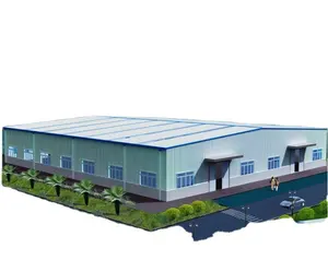 High Quality Prefab Steel Structure Building Industrial Commercial Metal Workshop Warehouse Shed Hangar