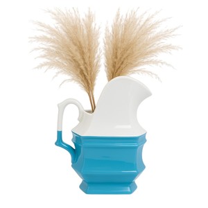 Vaso in Ceramica Design Moderno Blu e Bianco, Decorativo per Soggiorno e Camera da Letto, Stile Unico - Product Image 2
