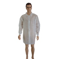 Blouses de laboratoire jetables non tissées pour usines alimentaires et laboratoires, blouses de laboratoire jetables avec visière