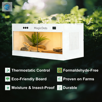Caja de Alimentación Inteligente con Control de Temperatura, Moderna, de PVC Sólido, con Temperatura Constante, para Cría de Mascotas, Modelo CBaTSBeG