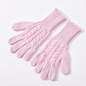 Gants d'hiver cinq doigts en laine mérinos personnalisés pour femmes – Cachemire et laine confortables, taille unique élastique - Product Image 5