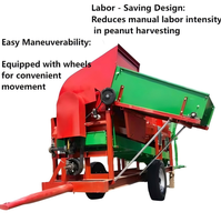 Récolteur de fruits automatique à traction par tracteur |   Séparateur de semis d'arachides à double usage (sec et humide) avec ensachage automatique pour machine agricole