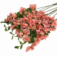 Soie Bougainvillier Glabra Artificielle Escalade Conception Fleur Branche pour la Fête des Mères Noël Saint Valentin Décoratif Faux