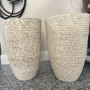 Chậu cây tròn lớn bằng đá đúc khuôn, chậu cây nhựa lớn, chậu hoa nhựa lớn - Product Image 2