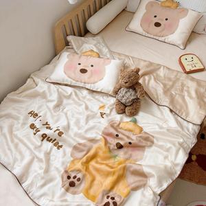 Haute qualité Lyocell enfants bébé literie impression numérique taie d'oreiller dessin animé Textiles <span class=keywords><strong>de</strong></span> maison été couette grossiste - Product Image 2
