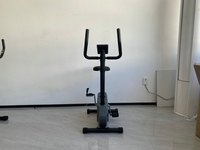 Vélo d'appartement TOPFIT avec moniteur de fréquence cardiaque, siège réglable, résistance magnétique, pour fitness et exercice en salle de sport