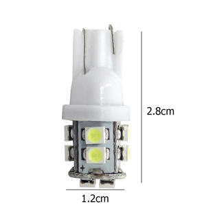 หลอดไฟ LED T10 W5W 10 SMD 3528 แบบมีเลนส์ สำหรับตกแต่งรถยนต์ ไฟป้ายทะเบียน สีแดง ขาว น้ำเงิน 12V ประเภทสินค้า หลอดไฟ - Product Image 5
