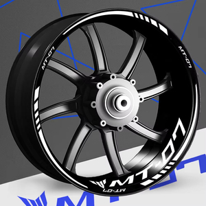 Para YAMAHA MT07 ruedas <span class=keywords><strong>de</strong></span> motocicleta calcomanías <span class=keywords><strong>de</strong></span> llanta cubo impermeable pegatina decorativa reflectante - Product Image 2