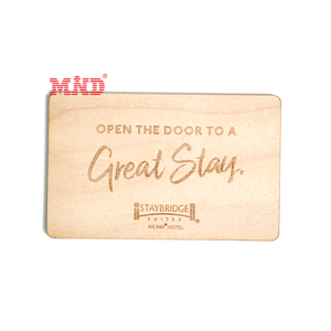 NFC gỗ thẻ khách sạn 13.56MHz <span class=keywords><strong>mifare</strong></span> UltraLight EV1 1K khách sạn thẻ chìa khóa - Product Image 5