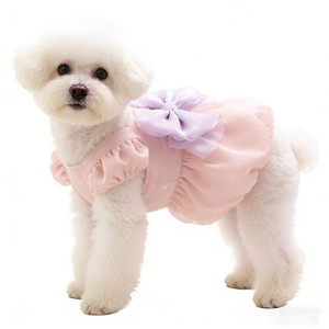 Summer Thin Cat <b>Princess</b> Dress Pink White Lightweight Tutu Skirt Pet <b>Clothes</b> For Dogs - Product Image 3
