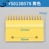 Escalator Parts 14 Dents Jaune Noir Peigne Plaque YS013B578 YS017B313 Escalator Peigne Plaque