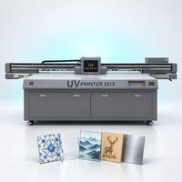 2513 Printer UV Flatbed untuk Dekorasi Rumah Panel Dinding Keramik Ubin Kaca Seni Cetak Digital Mesin Inkjet UV