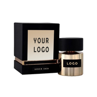 Boîte de parfum personnalisée de luxe en noir, 30 ml, 50 ml, emballage de parfum, boîte cadeau, logo