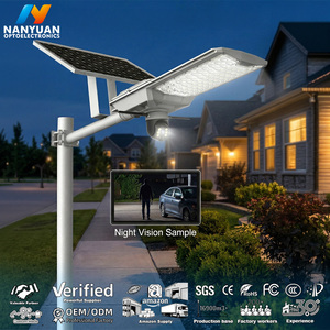 Lampadaire Solaire avec Caméra de Surveillance Réseau, Projecteur Solaire, Caméra de Sécurité WiFi Extérieure à LED - Product Image 1