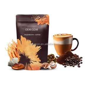 Poudre de café aux champignons OEM avec crinière de lion et reishi pour adultes, concentré de champignons/ensembles enzymatiques, compléments alimentaires pour la concentration et le renforcement immunitaire - Product Image 1