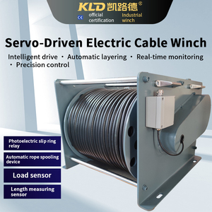Servo Winch PLC Control Auto Rope Arranger Optoelectrical Slip Ring Relay Real-Time Monitoring Intelligent Cable Winch - Product Image 2