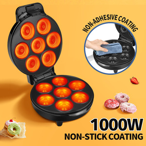 Machine à mini-beignets Dsp, 7 trous, forme ronde noire, pour usage domestique et boulangerie - Product Image 2
