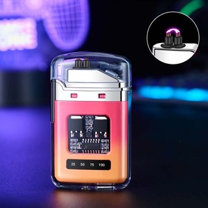 Đèn khò plasma kép, sạc điện, chống gió, có màn hình hiển thị năng lượng kỹ thuật số, thiết kế cổ điển, tích hợp đèn pin - Product Image 3