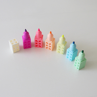 Stylo marqueur pour enfants, blocs personnalisés, couleurs nouveautés, en plastique, Fluorescent, marqueur pour les notes, été,