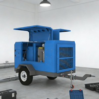 Compresseur d'air électrique portable 37KW/55KW 380V CA lubrifié pour pneus et dispositifs de traction industriels lourds