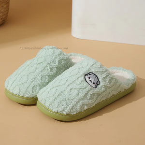 Nouvelles pantoufles tendance pour femmes avec semelle en TPR, doublure en peluche, pantoufles d'intérieur pour femmes, qualité supérieure, vente en gros - Product Image 6