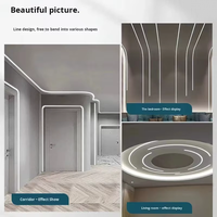 Profil flexible en aluminium LED carré à double face de 13 mm avec revêtement en silicone