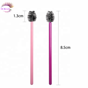 Maskara warna-warni <span class=keywords><strong>Mini</strong></span> sekali pakai aplikator kuas Spoolie tongkat rias untuk ekstensi bulu mata, 50 buah/tas - Product Image 1