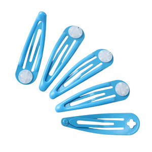 Pince à cheveux en forme de larme 5 cm, mini pince BB en métal coloré, accessoire capillaire pour femme, usage quotidien - Product Image 5