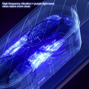 45000Hz Cleaning Machine High Frequency <b>Vibration</b> Cleaner Washing Jewelry Glasses Watch Ring Dentures Cleaner - Product Image 5