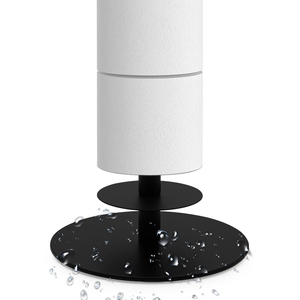 Bathroom <b>Waterproof</b> Toilet Paper Holder Free Standing Metal Toilet Paper Stand for 4 Rolls Bathroom Organizers and Storage Black - Product Image 2