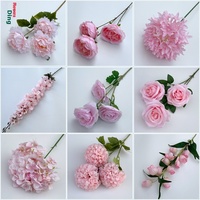 Betterlove Fleurs artificielles rose clair de 24 ans, arrangement élégant pour hall d'accueil et plafond haut, décoration de scène artificielle, Chine