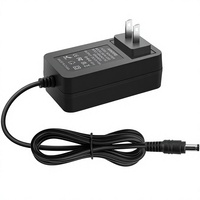 Adaptateur d'alimentation 12V 5A 60W AC 100-240V DC 5.5x2.5mm Jack Type A Prise 4.9FT Bande lumineuse LED Imprimante 3D Caméra de surveillance WebCam