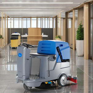 Nettoyeur de sol électrique B66 neuf en ABS avec fonction de polissage, réservoirs haute capacité, batterie 24V pour <span class=keywords><strong>carrelage</strong></span> - Product Image 2