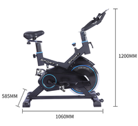 Vélo d'exercice d'intérieur en acier inoxydable avec volant d'inertie de 6 kg, affichage numérique, résistance à la friction et grand support pour téléphone