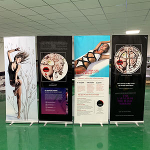 Wind widerstand xl Holz hochzeit Vietnam Dreieck Roll Up Werbe Hoch leistungs Banner Stand Roll Up Banner mit Logo - Product Image 5