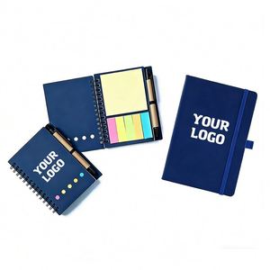 Custom Notebook with Pencil Case Set Logo Wholesale Promotional Business Gift Leather PU A5/<b>A4</b>/A6 - Product Image 1