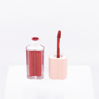 Brillant à lèvres rose en forme de coeur finition brillante juteuse hautement pigmenté mignon de haute qualité marque privée brillant à lèvres longue durée